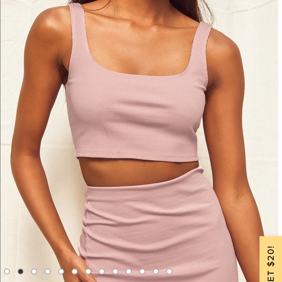 Lulus set for life blush pink two piece set - Picture 4 of 6